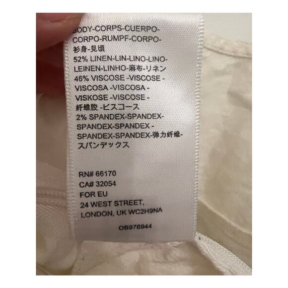 Urban outfitters Linen Blend floral crop top M Babygirl Fairy Festival Clueless - Picture 5 of 8